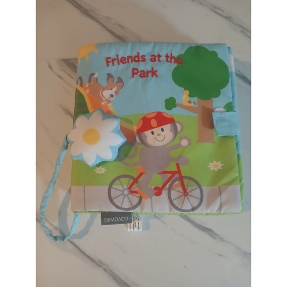 Demdaco Other - Demdaco Friends At The Park Soft Fabric Plush Book  w/ Sounds Interactive